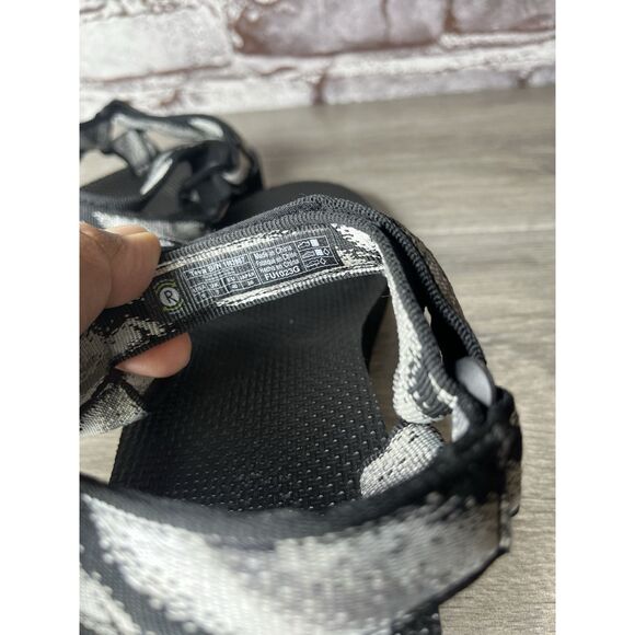 Teva Original Universal Black Gray Back Strap Nylon Sandals Women Sz 9M US/40EU - Picture 8 of 16